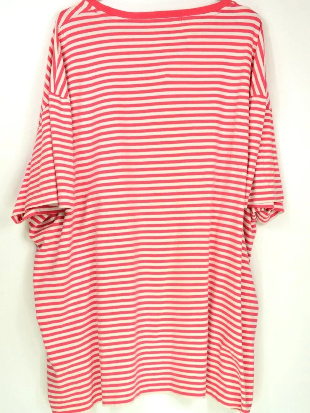Polo Ralph Lauren Men's Size 2XB Red & White Striped Crew Neck Cotton T Shirt